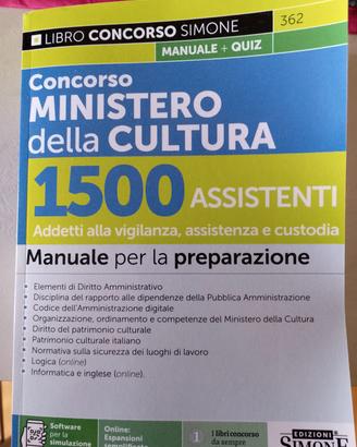 manuale concorso Ministero della Cultura 