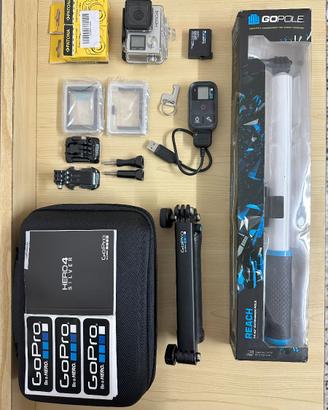 GoPro Hero 4 Silver + Smart Remote + GoPole Reach