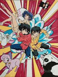 Dipinto acrilico su tela - Fan Art Ranma Quadro