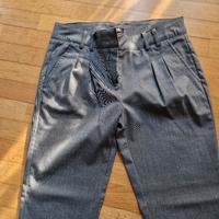 Pantaloni effetto gessato