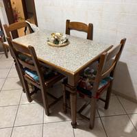 Tavolo legno 6 sedie