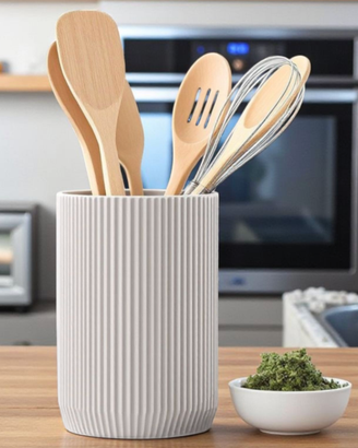 Design Cilindrico - Porta Utensili da Cucina