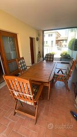 Tavolo e 4  sedie da giardino