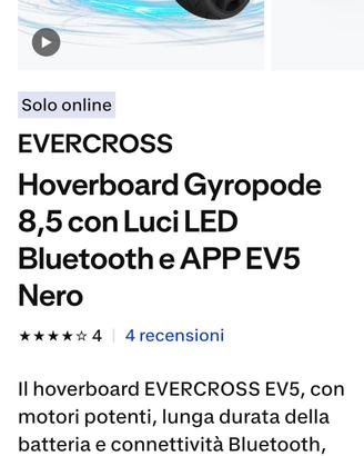 Hoverboard Evercross Gyropode