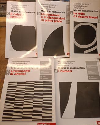 libro scuola  moduli di matematica 