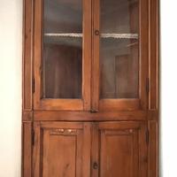 Cristalliera / Credenza Antica in Legno Massello