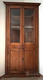 Cristalliera / Credenza Antica in Legno Massello