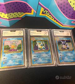 Lotto blastoise 3 carte gradare pca