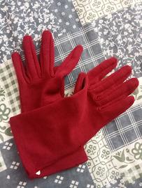 Guanti borgogna