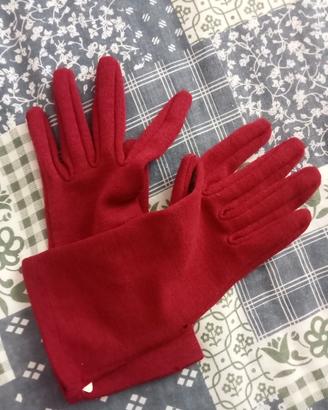Guanti borgogna