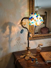 lampada da tavolo a grappolo vintage