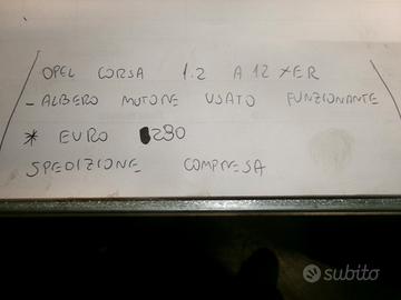 Albero motore opel corsa 1.2 a12 xer