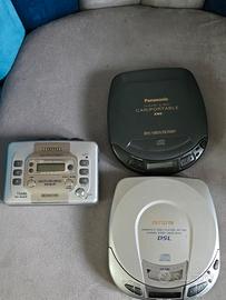 lettore cd e walkman e diary