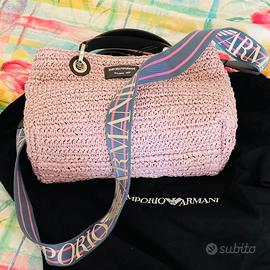 Borsa ARMANI Mano Tracolla in Pelle in Rosa