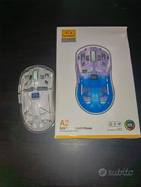maus da gaming trasparente 