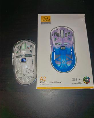 maus da gaming trasparente 