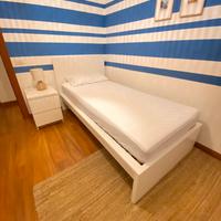 Letto  Ikea Malm bianco  + Materasso Ikea