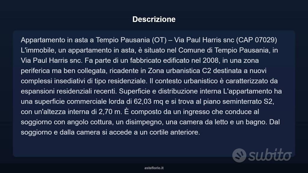 Appartamento – Tèmpiu/Tempio Pausania, Gallura Nord-Est Sardegna - Vista 5