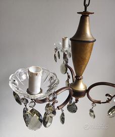 Lampadario con 2 aplique
