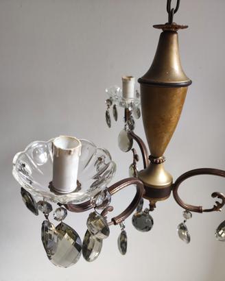 Lampadario con 2 aplique