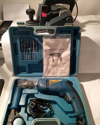 set trapano in valigetta e pialla professionale 