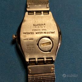 Swatch irony hotsell patented water resistant