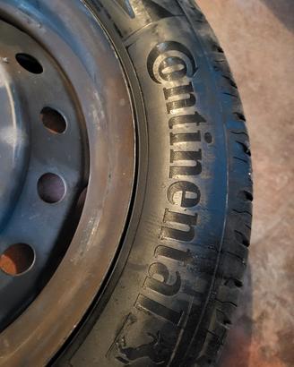 4 Ruote  Complete di cerchio Continental + borchie