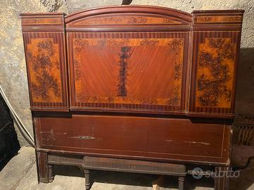 Letto matrimoniale in ferro antico