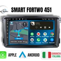 smart fortwo 451 | Autoradio android 2 din + KIT