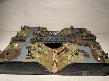 Diorama 2a guerra mondiale soldatini dipinti 1/72