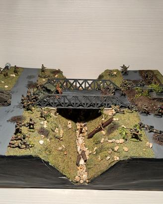 Diorama 2a guerra mondiale soldatini dipinti 1/72