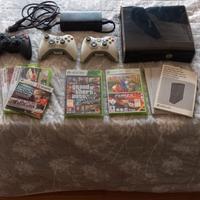 xbox 360 nera + 3 controller + 3 giochi