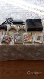 xbox 360 nera + 3 controller + 3 giochi