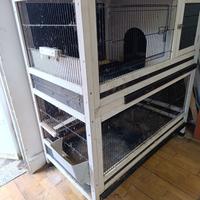 Gabbia per roditori a due piani