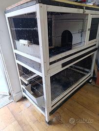 Gabbia per roditori a due piani