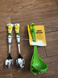 Mestoli pasta papa nessie ed insalata