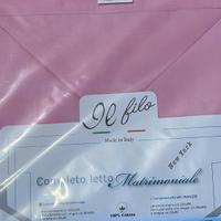 Completo letto  matrimoniale rosa