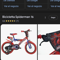 Bicicletta Dino bikes Spiderman 16 pollici