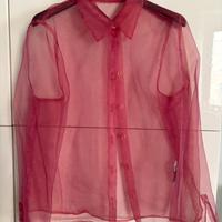 Blusa Newpenny rosa trasparente