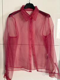 Blusa Newpenny rosa trasparente