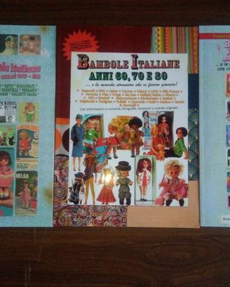 bambole ITALIANE STRANIERE 3 LIBRI RARI!!!