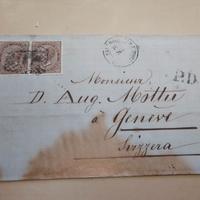 188x Busta Parma per Ginevra - Coppia 30c Umberto