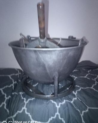paiolo motorizzato per polenta