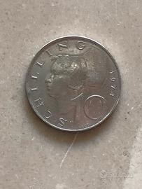 Moneta Austria 1974,  10 scellini