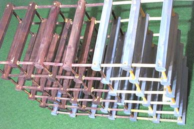 Cantinetta scaffale legno porta bottiglie 36 posti
