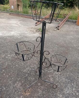 portavasi vintage in metallo