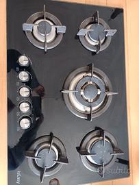 Piano cottura a gas 5 fuochi