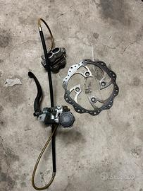 Impianto frenante pit bike minigp