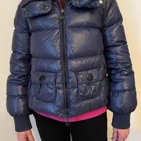 Piumino/Giubbotto donna corto Moncler colore blu