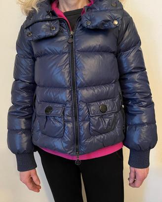 Piumino donna corto Moncler blu